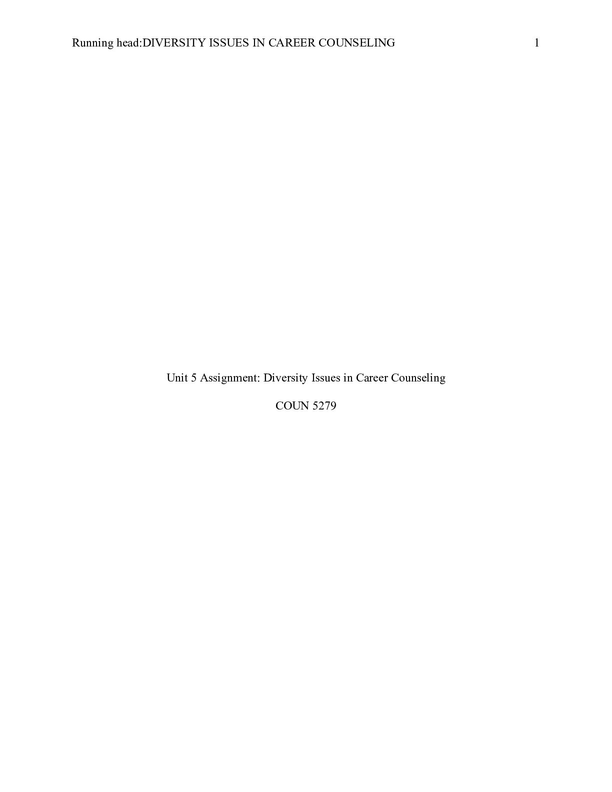 Preview image of Diversity Issues in Career Counseling.docx document